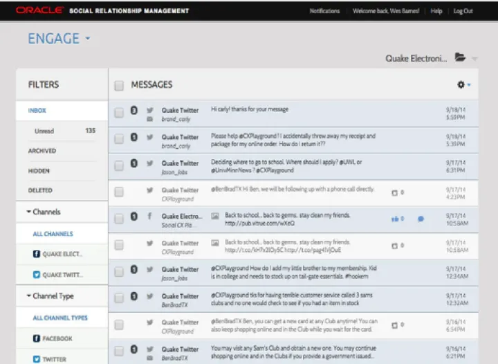 Captura Oracle Social Cloud
