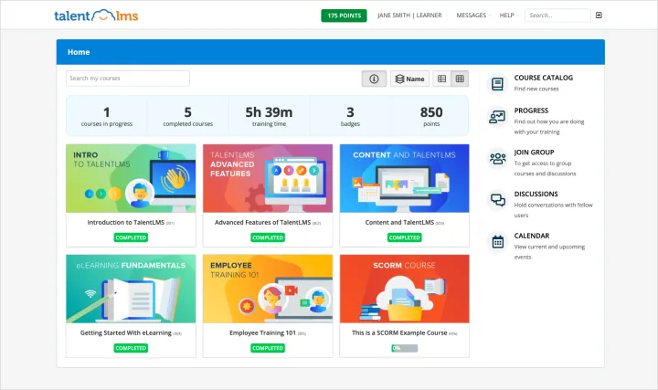 Captura TalentLMS