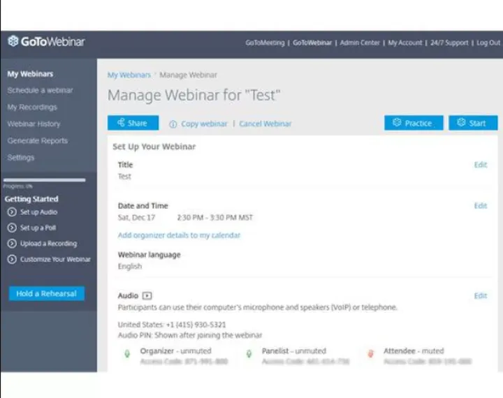 Captura GoToWebinar