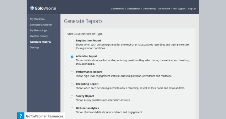Captura GoToWebinar