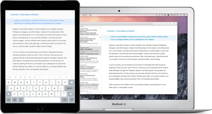Captura Ulysses Writing App