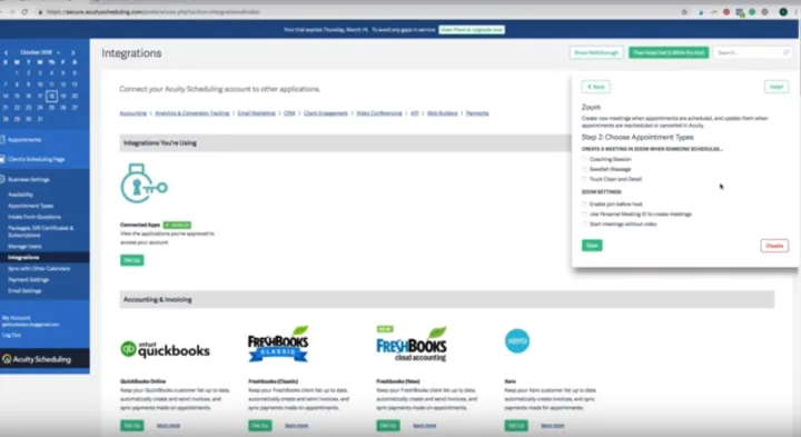 Captura Acuity Scheduling