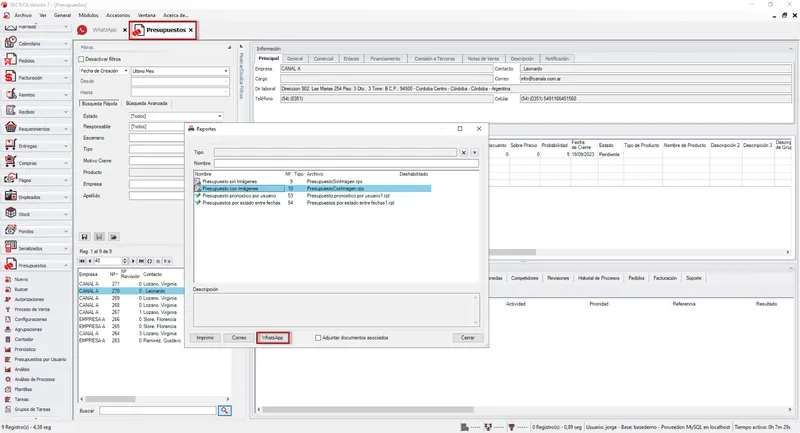TACTICA CRM - ERP