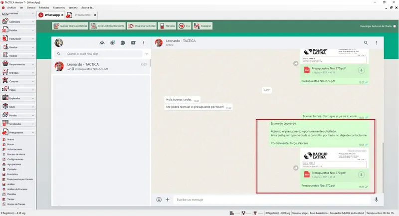 TACTICA CRM - ERP