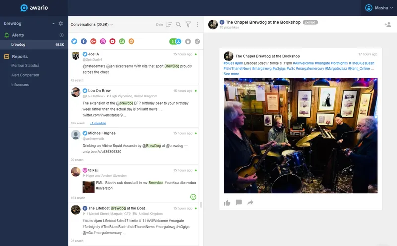 Awario Social Media