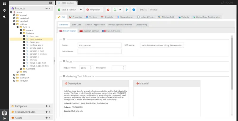 Pimcore PIM Software