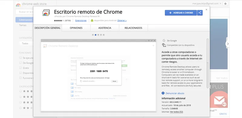 Chrome Remote Desktop