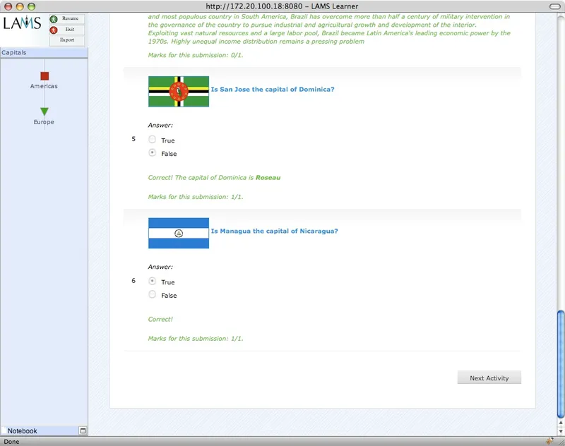 LAMS Software Educativo
