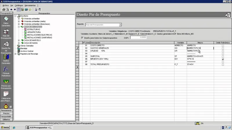 S10 ERP de Construcción