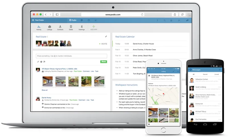 Podio CRM Inmobiliario