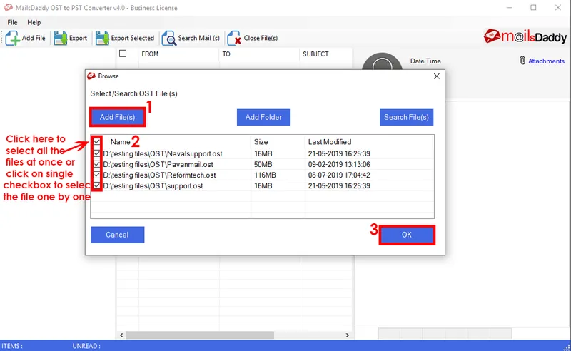 MailsDaddy OST to PST Converter
