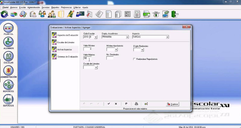 Servoescolar Web